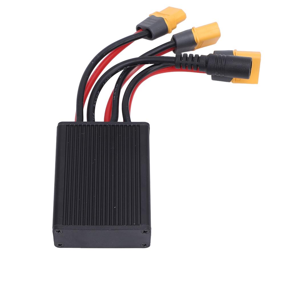 Electric Double Battery Discharge Converter 20V to 72V 30A Dual Battery Pack Switch Balancer with Charging Port for