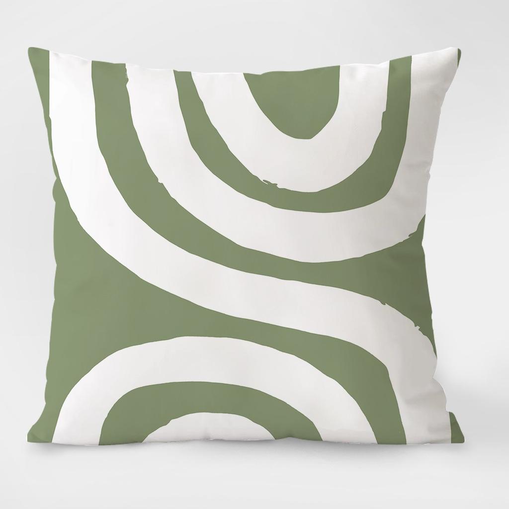 Spring Pastoral Light Luxury Pattern Decorative Pillowcase Living Room Bedroom Square Cushion Pillowcase