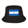 Custom Nicaragua Flag Bucket Hat Women Unisex Fashion Summer Outdoor Sun FisherUnisex Cap