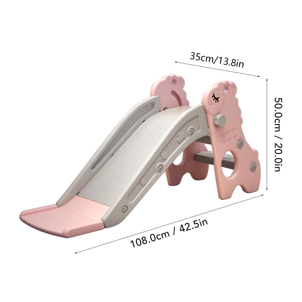 Indoor Slide  Kids Indoor Sliding Slide Freestanding Folding 2 Stairs Stable Base Climber Play Slide for Toddlers Kids Slide