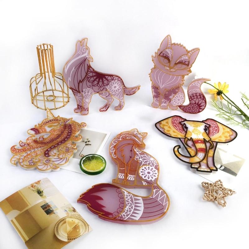 Exquisite Silikonform Langlebige Harzgussformen Leicht zu Reinigen DIY Bastelformen Geeignet für Einzigartige Wanddekorationen