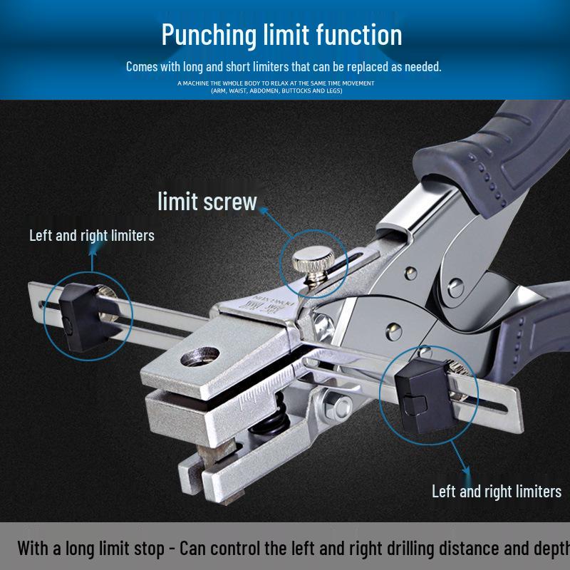 Dongxun PVC Round Hole Punch Pliers for ID, Car Wash, and Membership Cards