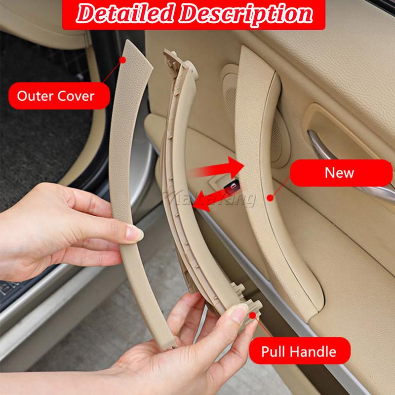Car Interior Door Handles Part Inner Doors Panel Handle Bar Pull Trim Cover For BMW 3series E90 E91 316 318 320 325 328 330 I7T8