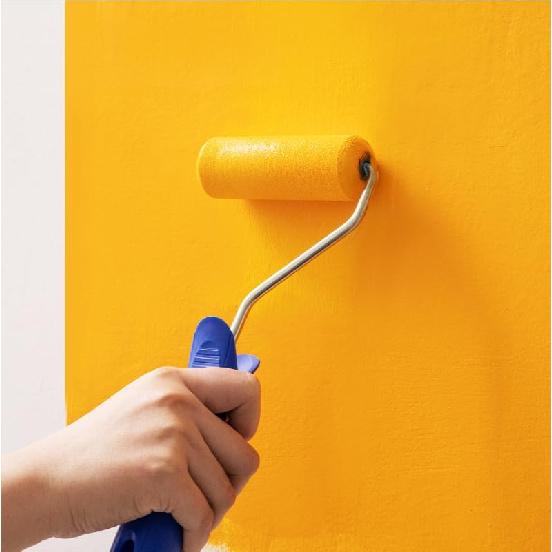 Mister Rui Foam Paint Roller, 4 Inch Paint Roller 8 Pack, Small Paint Roller, High Density Foam Paint Roller Tray and Liner Set, Sponge Rollers for