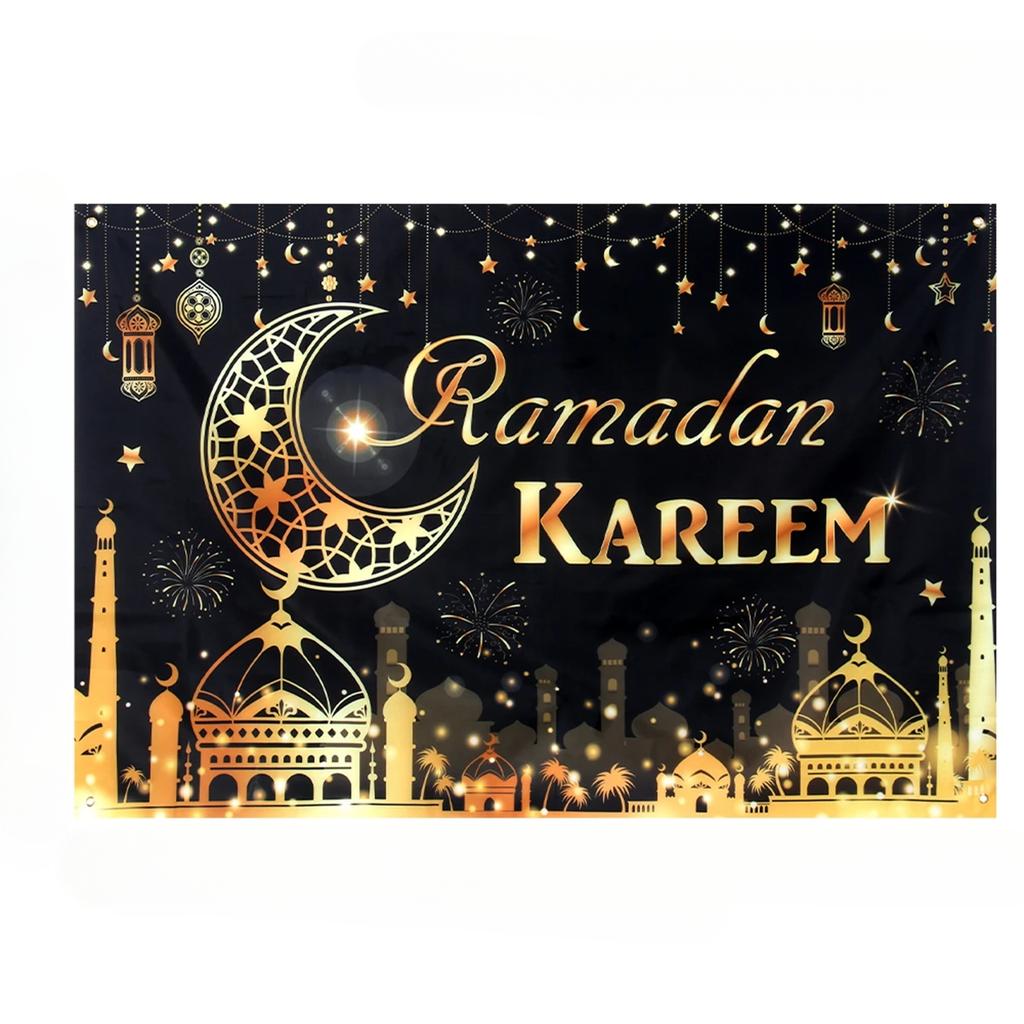 Eid Background Eid Mubarak Ramadan Kareem Backdrop Islam Muslim Party Supplies Eid Al-fitr Gift Ramadan Decoration For Home 2025