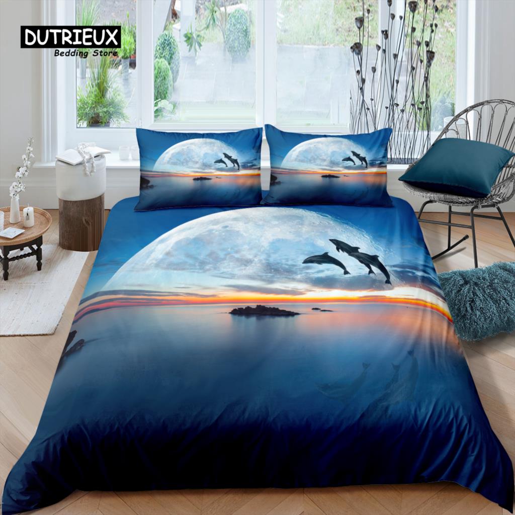 

Главная Жизнь Роскошь 3D Dolphin Постельное белье Детский пододеяльник Наволочка Океан Животные Постельное белье Queen и King Размер EU/US/AU/UK EU single(135x200cm)