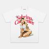 Sabrina Carpenter Concert Printed TShirt Unisexs Unisexs Unisex Shortsleeved Retro Street Y2K Casual Fashion Tops Soft Clothing