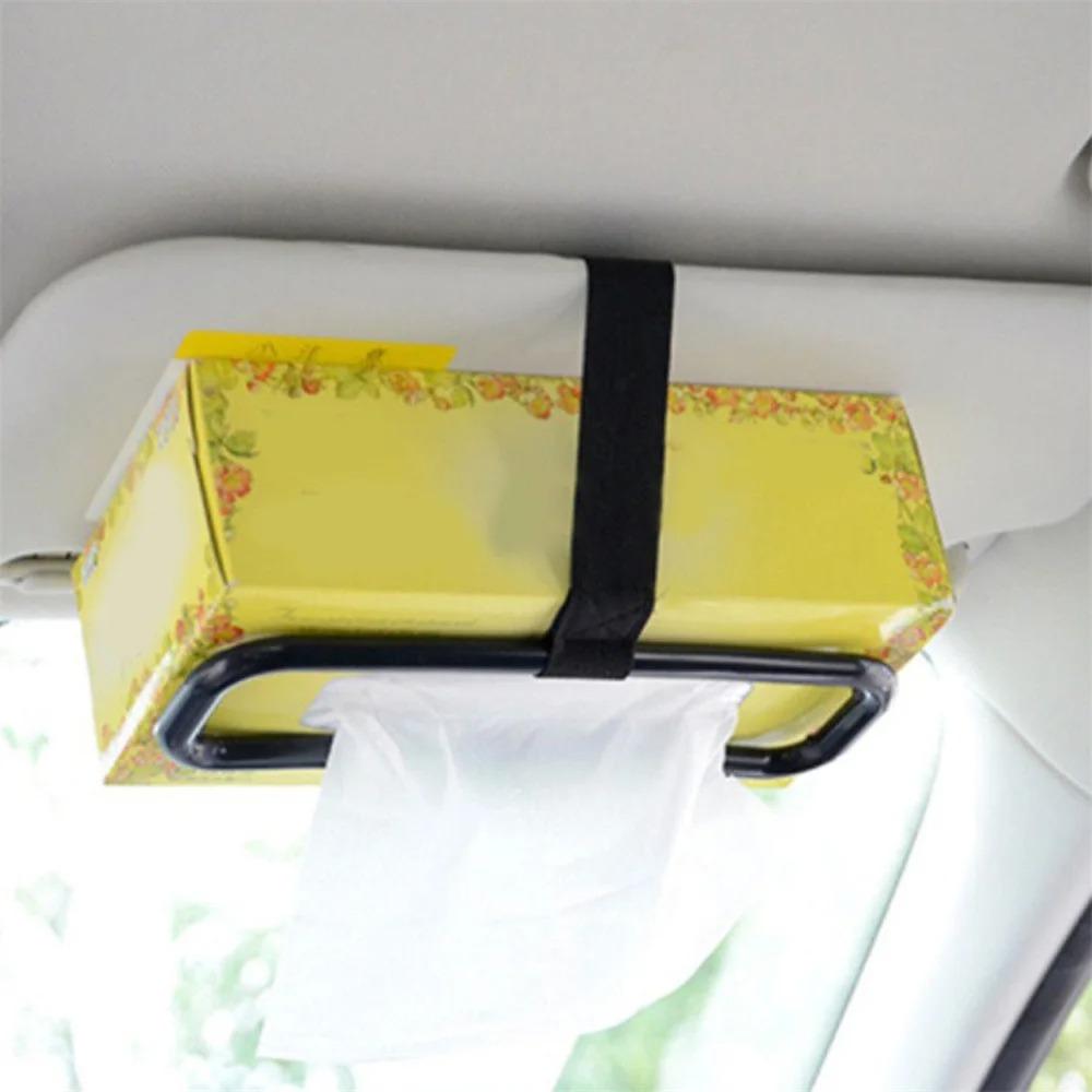 Car Sun Visor Tissue Holder Car Hanging Tissue Box Car Sunshade Tissue Holder Holder Napkin Rack Car Interior Accessories