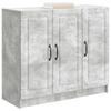 Sideboard Concrete Grey 89 x 34.5 x 77 cm Engineered Wood