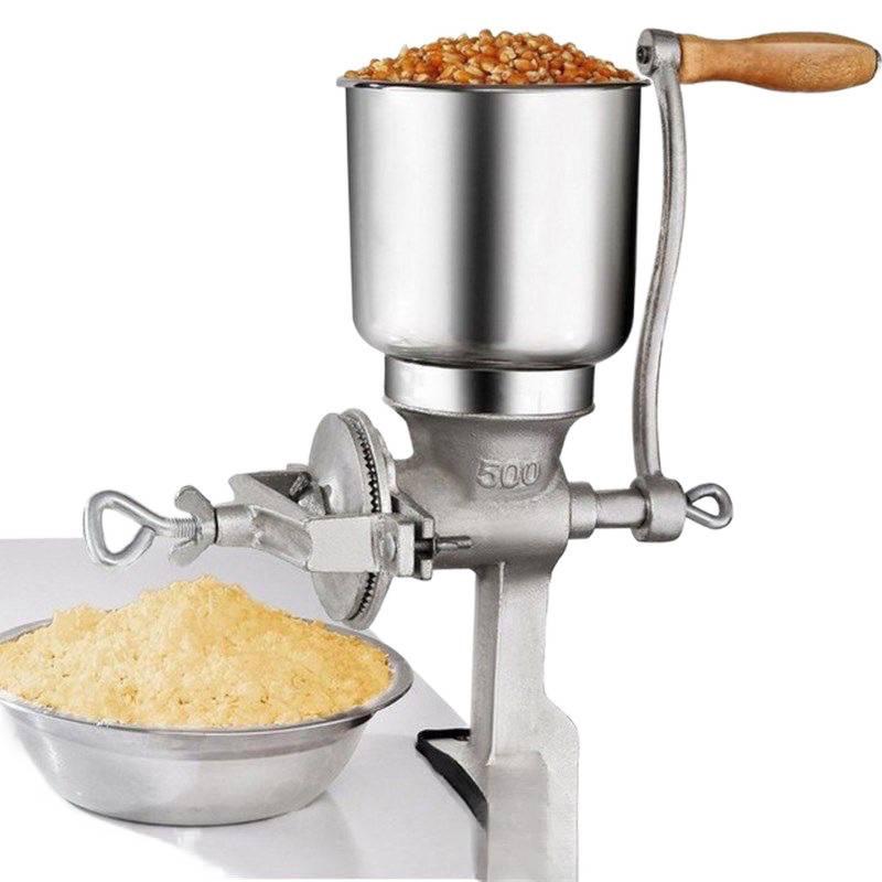 Cast Iron Hand-Crank Grinder for Grains, Nuts, and Herbs