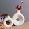 Hollow Out Silicone Vase Mold Oval Stripe Epoxy Resin Mold Modern Soap Mold  Living Room
