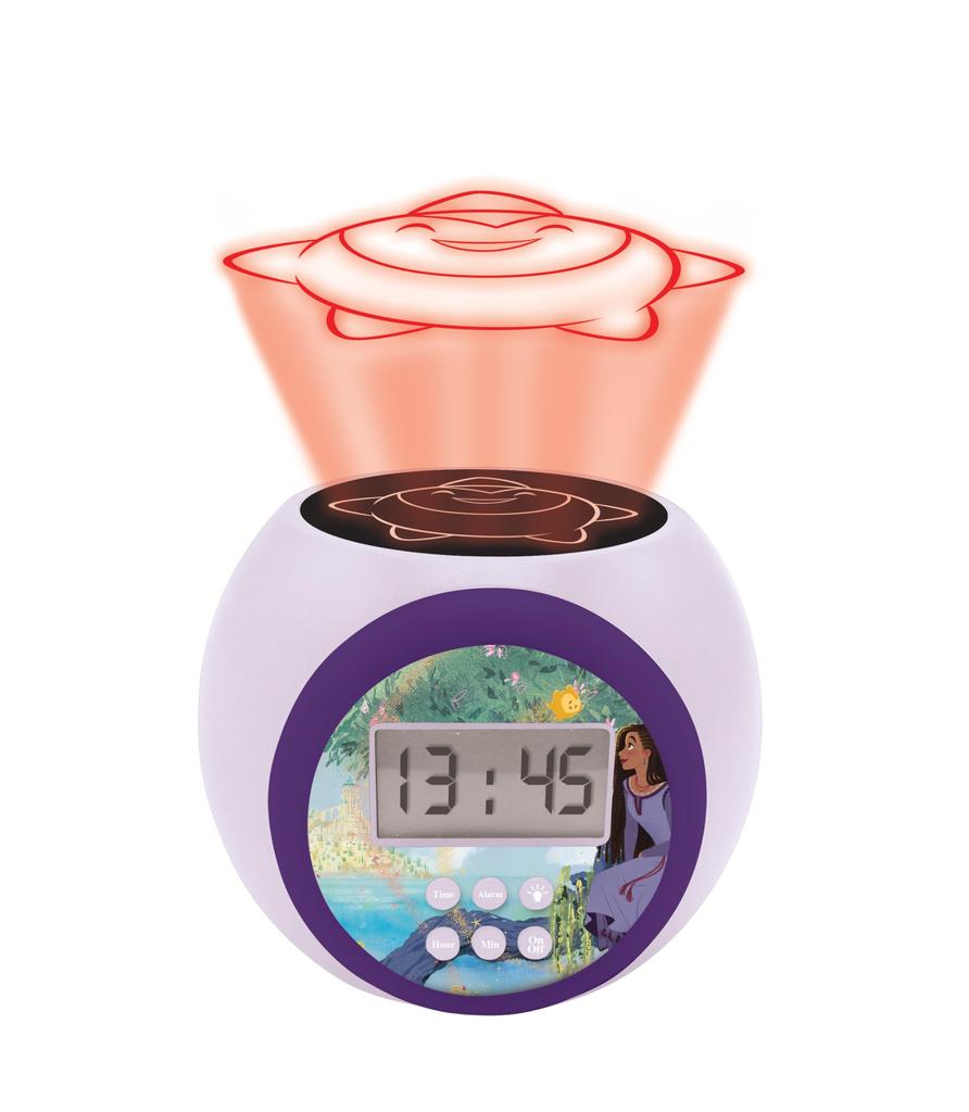 Lexibook Wish Projector Alarm Digital Table Authentic Clock, Clock, Clock, RL977WI,