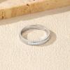 Dazzling D Color Rectangle Moissanite Stackable Rings 925 Sterling Silver Eternity Band Rings For Women Fine Jewelry
