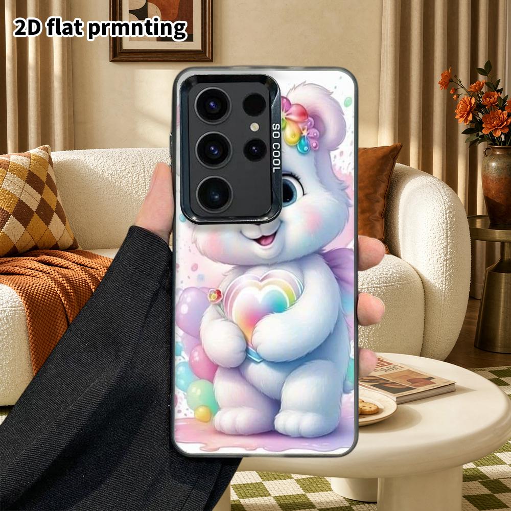 Phone Case: 2D Flat Samsung Galaxy A34 A35 M05 M06 S20 S22 S21 FE Plus 5G Protective Case, Couple Style, Cute Little White Bear, Christmas and Hallowe