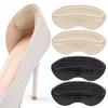 Cushioned Adhesive Heel Inserts with Silicone Paaded Soft Flannel Fabric Heel Grip for Protective Secures Fit in Shoes