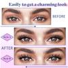 Magnetic Eyelashes with Applicator - No Glue Reusable Natural Look False Lashes, Easy Apply Lash Clusters for Daily Wear