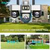 Three-lens Surveillance Camera Outdoor HD Night Vision Full Color Solar Camera