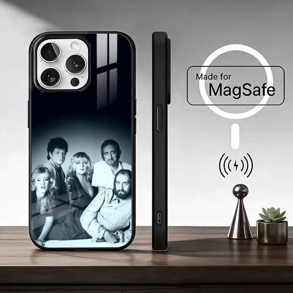 

Band F-Fleetwood Mac For Magsafe Phone Case for iPhone 17 16 15 14 13 12 11 Series Wireless Charging iPhone15