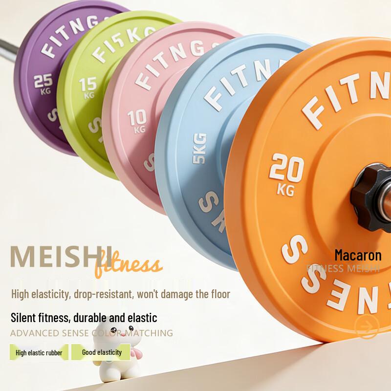 Macaron Color Coated Olympic Barbell Plate