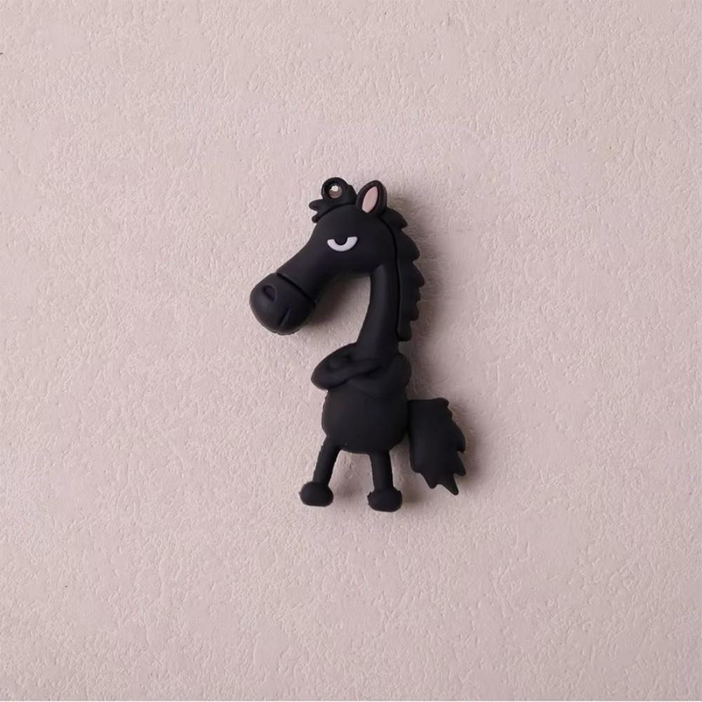 Chinese Mascot Dolls Keychain Accessories The Chosen Black Horse Bag Pendant  Christmas Gifts