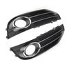 For A4 B8 2009-2015 Fog Light Cover Grille Trim Replacement Compatible Part Numbers 8K0807681J01C 8K0807682H01C Left/Right