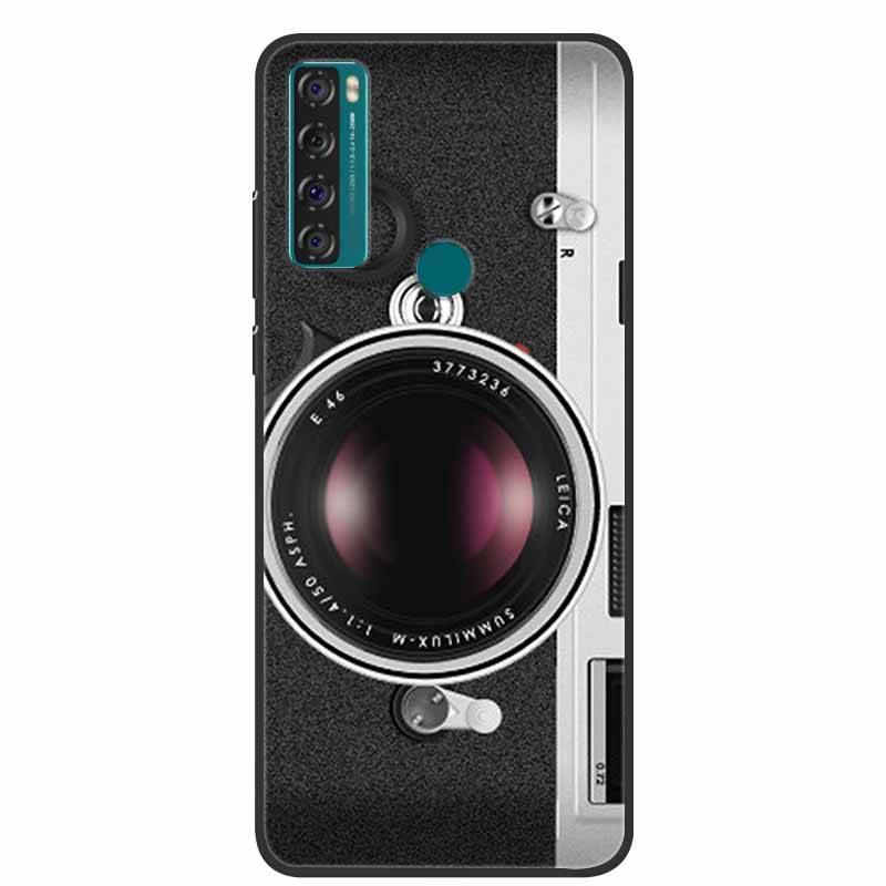 Case For TCL 20 SE Luxury Silicone TPU Soft Phone Cover For TCL 20 SE Case T671H 6.82" Funda Animal Capa Cute Shockproof Coque