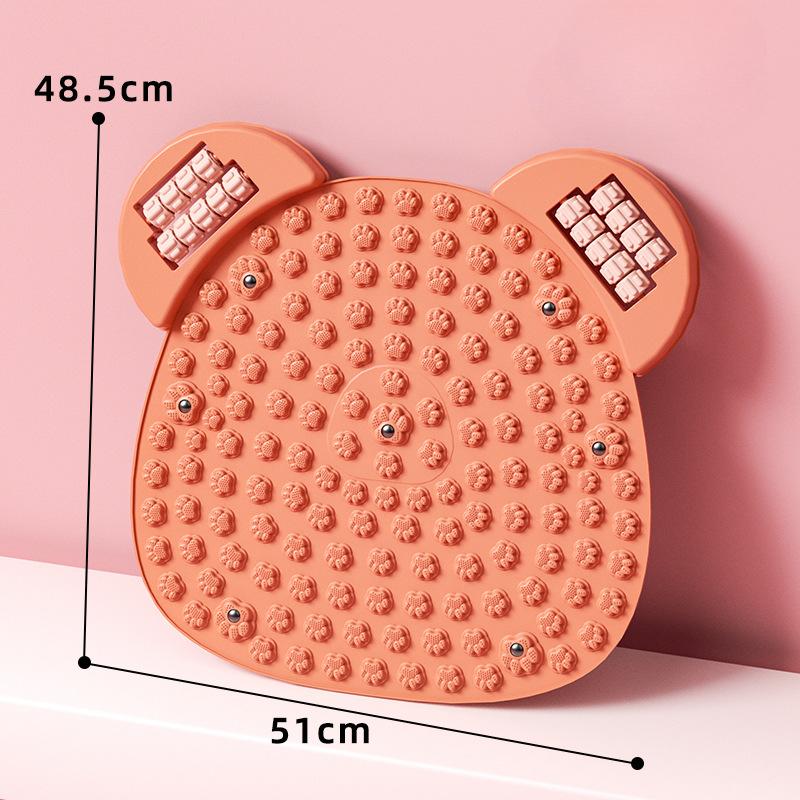 

Пальцевая прижимная доска Массажное колесо Подушечка для массажа подошвы стопы Чрезвычайно болезненная подошва стопы Подушечка для стопы Прижимная доска для пальцев ног Orange - Teddy Bear style