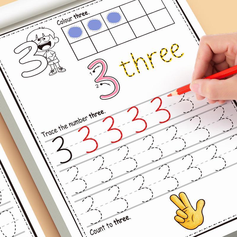 Digital matematikskriv- och koncentrationsbok för småbarn 0-3 år: Gränsöverskridande tidig utbildning
