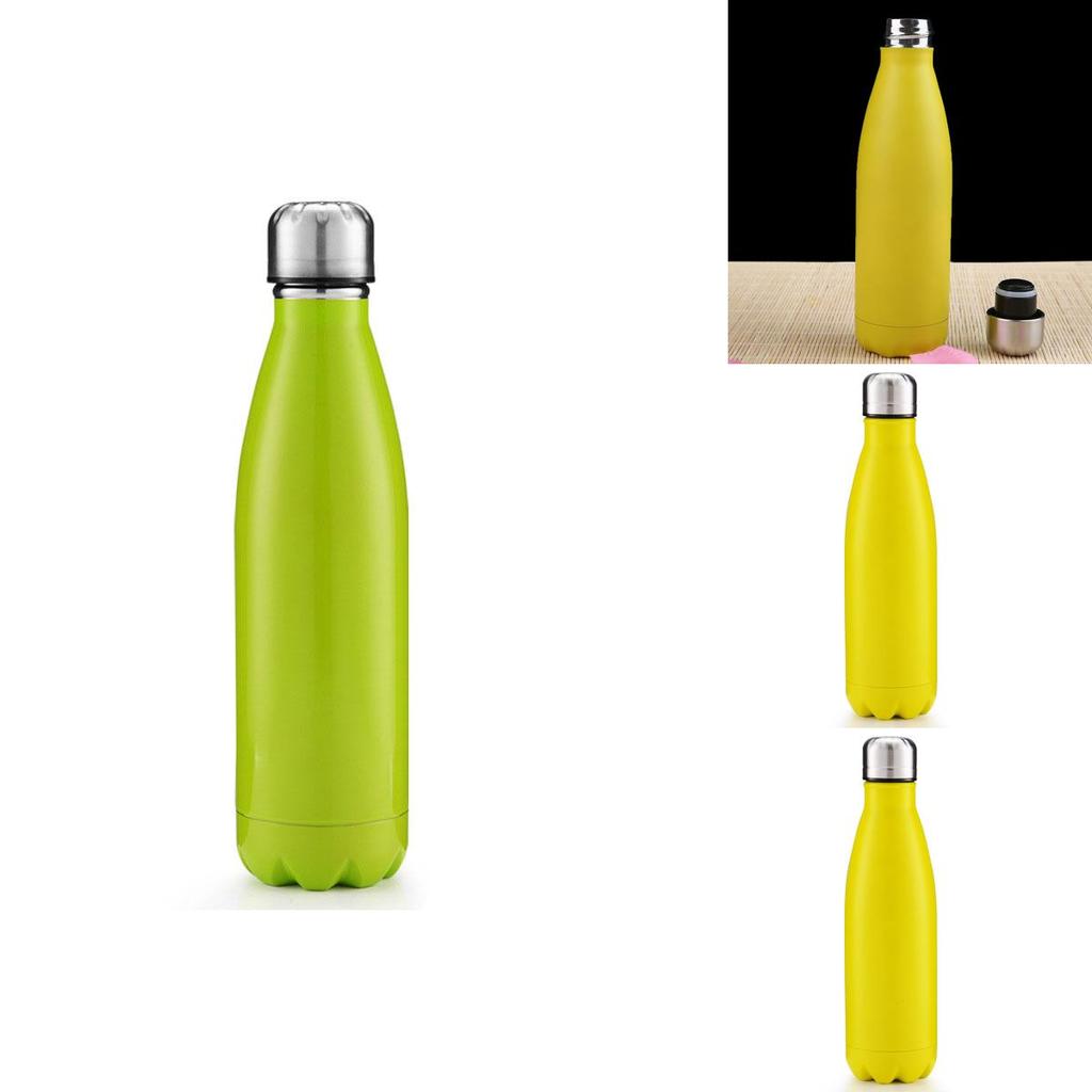 Water Sports 500ml Bottle Double Wall Vacuum Insulated Cola Shape Bottle Water