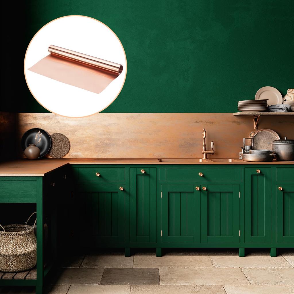 Uxcell Copper Sheet Roll, 2000mm X 300mm X 0.1mm, 99.9% Pure Copper Strip, Copper Flashing Metal Foil Plate for Electrical DIY Projects (Multiple