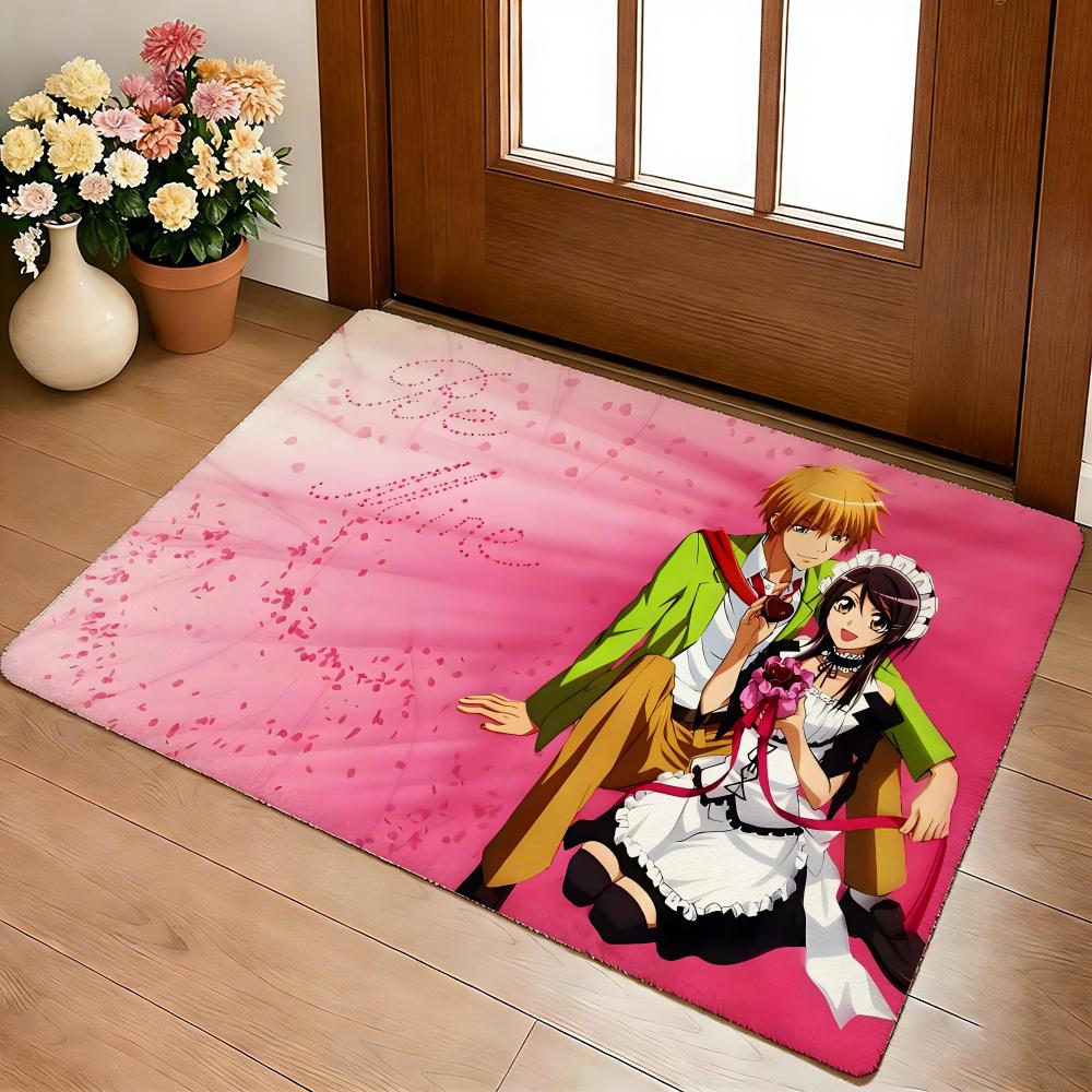 Anime Fun M-Maid SamaS Floor Mat Cozy Flannel Soft Thick Non-Slip Mat For Living Room Bedroom Kitchen Decor Rugs