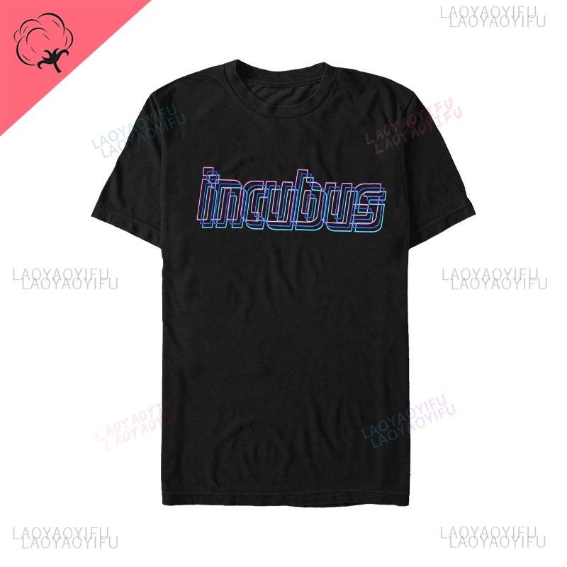 Summer Men Cotton T-shirt INCUBUS Band Logo and Octopus Shirt TOUR Inspired Design Street Wear Unisex Funny Print Tops