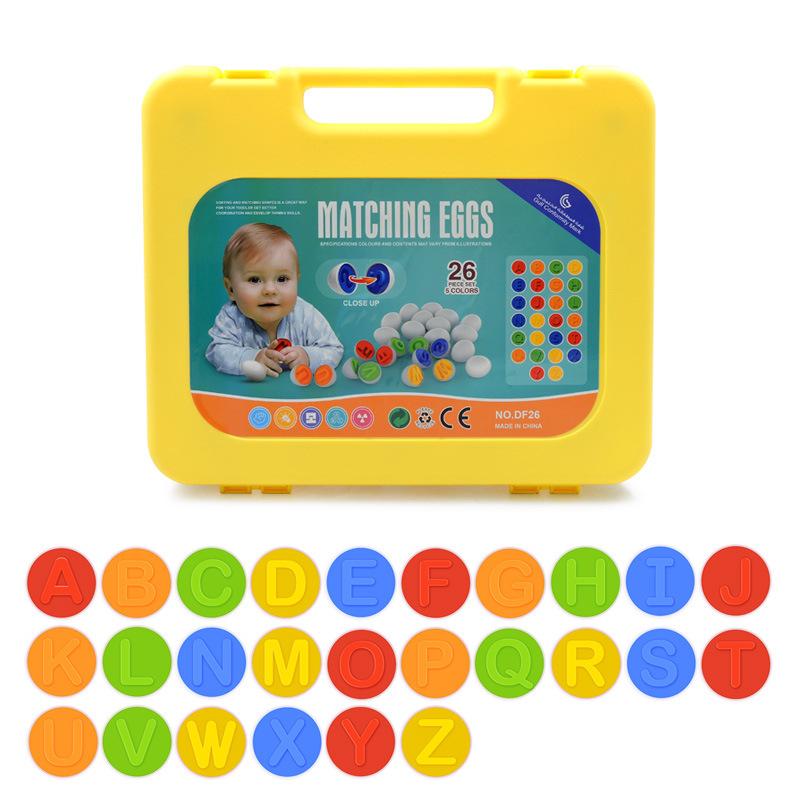 6/12ks Montessori chytrá vejce v poháru Vzdělávání Rané učení Geometrický tvar Matematika Abeceda Puzzle Třídění Hra Hračka pro miminko Děti