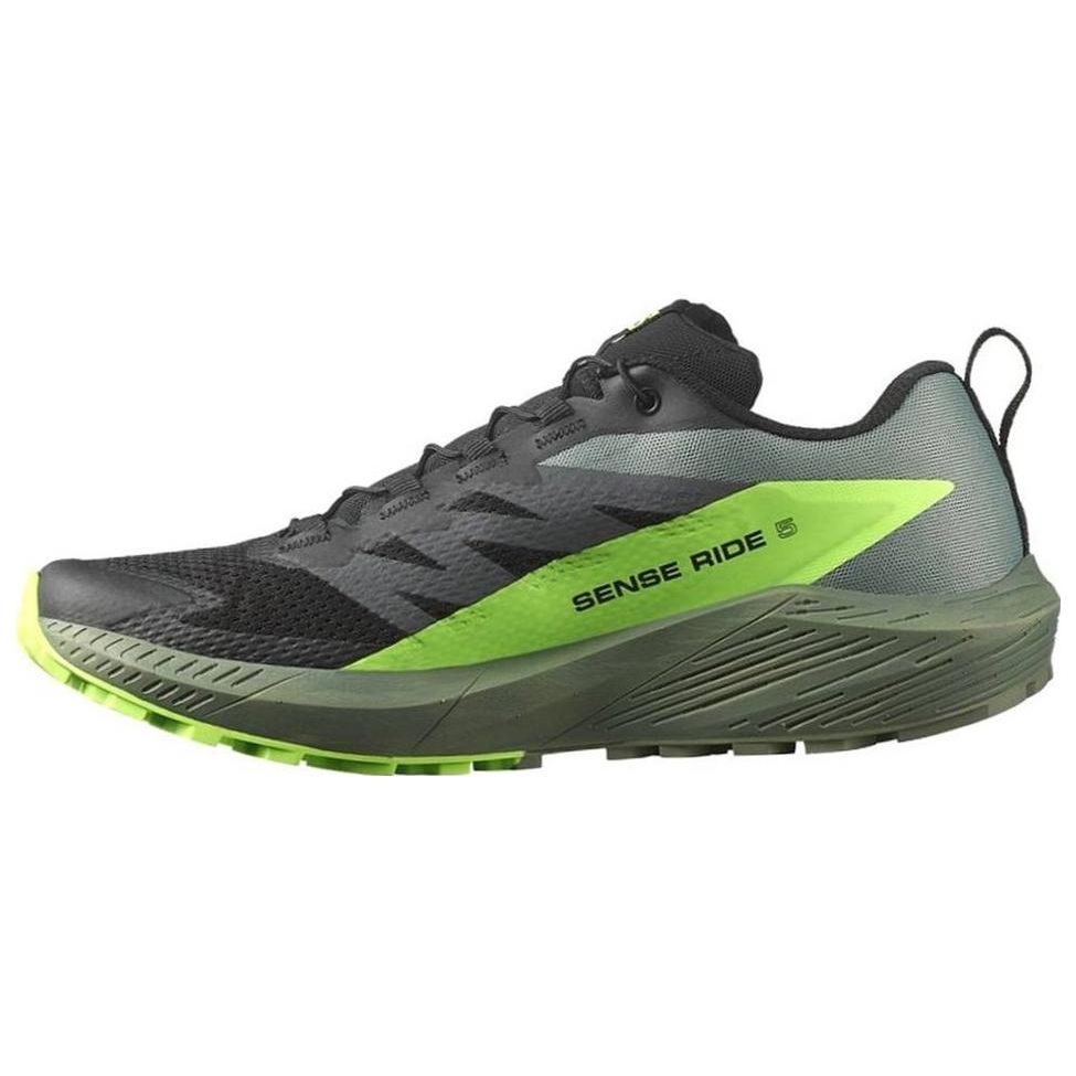 

SALOMON Sense Ride 5 Повседневные Удобные Профессиональные Амортизирующие Нескользящие Низкие Функциональные Ботинки для улицы Унисекс Обувь Черный Зеленый 473111 42⅔