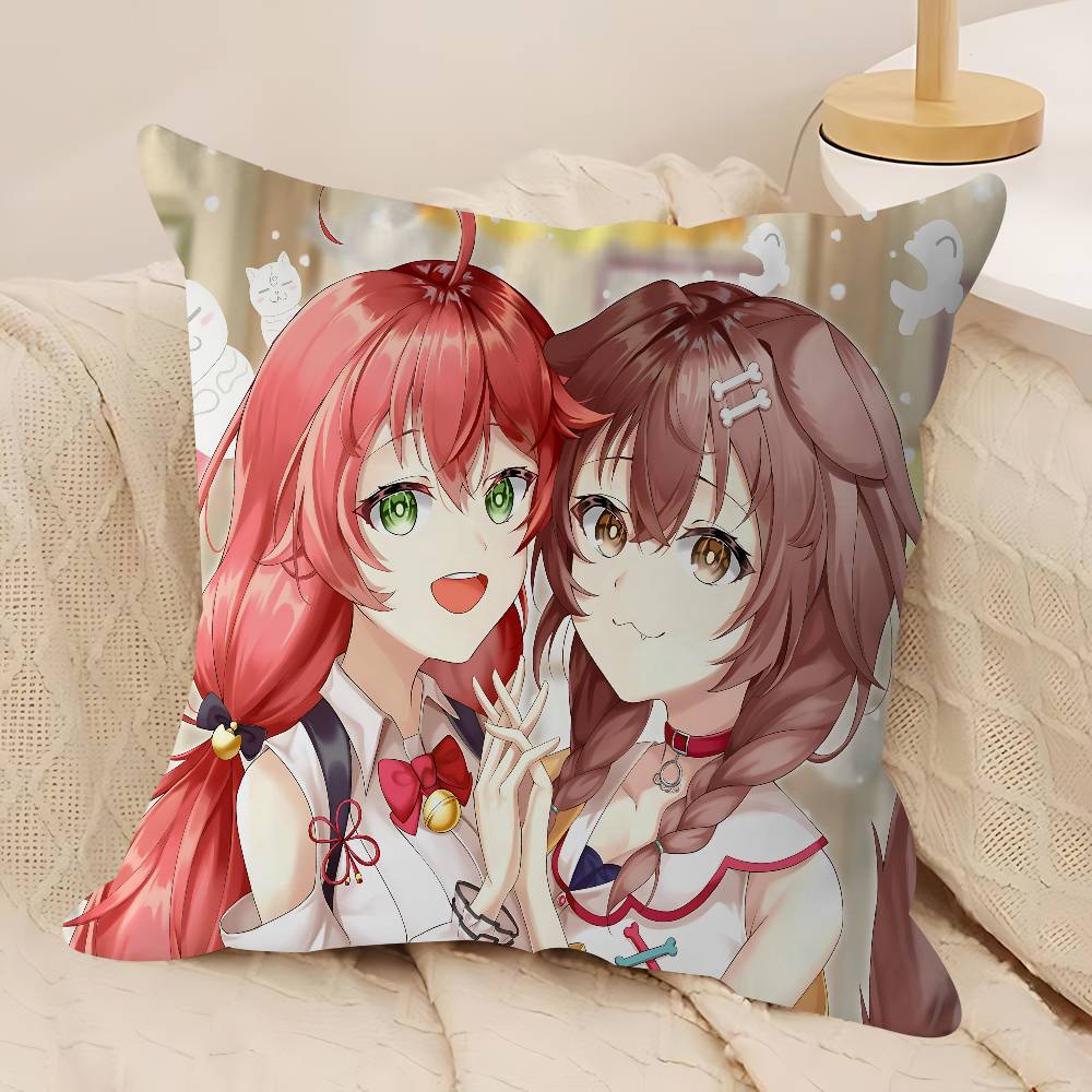 Anime Hololive Sakura Kissenbezug Dekokissen Sofa Heimdeko Hülle Kissenbezüge