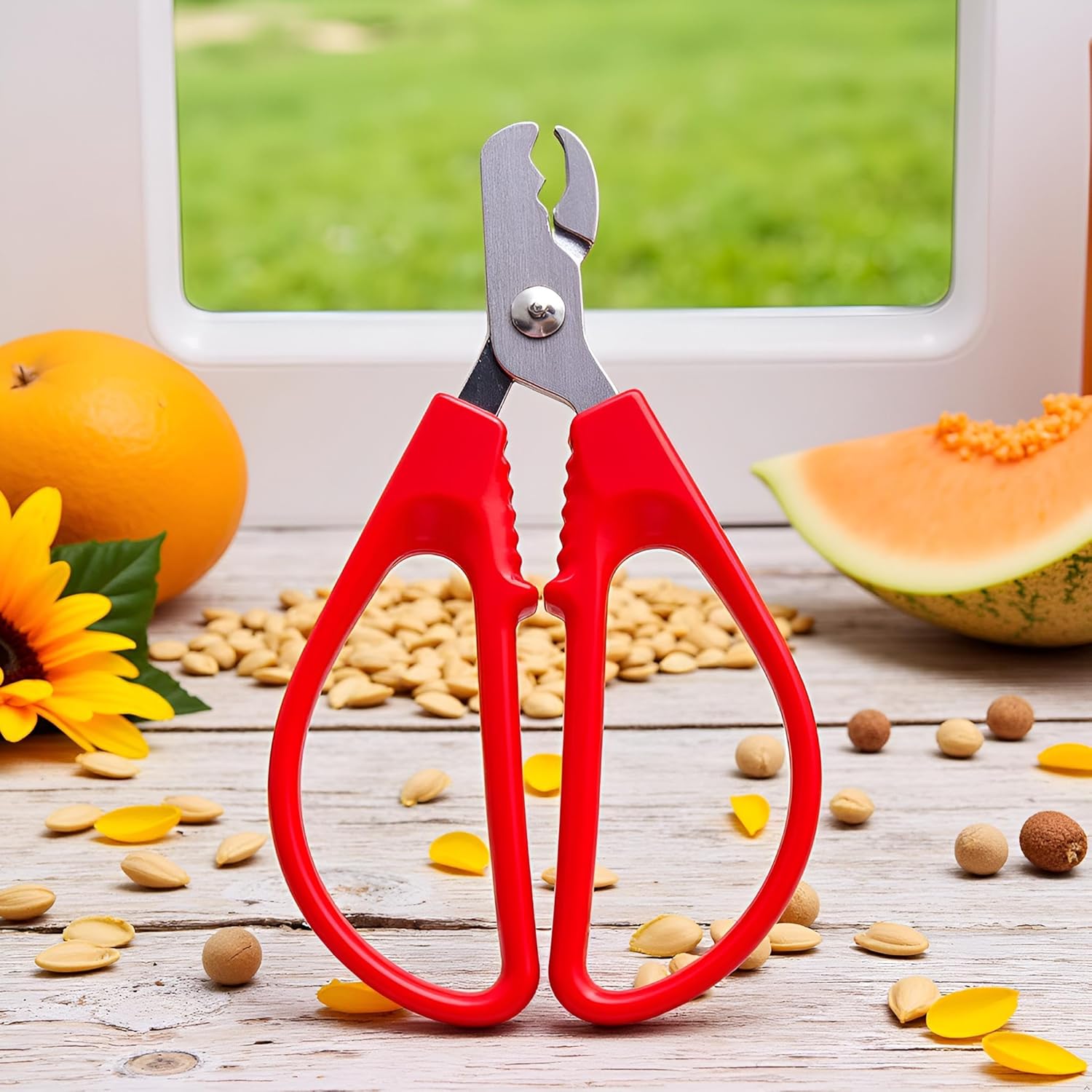 Red Melon Seed Cracker Plier, Sunflower Seeds Plier Opener - Seed Cracker Sheller Opener Peeling Pliers for Melon Seeds, Small Nuts, Specialty Tools
