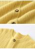 Women's Loose Fit Single-Breasted Cashmere Cardigan - Warm, Fashionable, Versatile Round Neck Knit Top