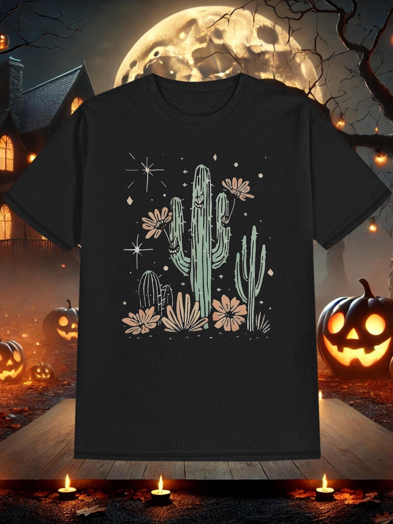 T-shirt 1pc Summer Short-Sleeve with Pumpkin M