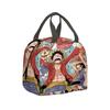 Borsa per il pranzo per bambini Anime One Piece King dei Pirati per studenti delle scuole elementari e medie Borsa da picnic con impacco di ghiaccio Borsa termica portatile per bento
