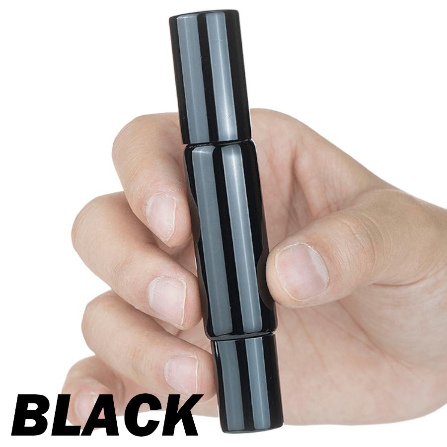 

1PC Refillable Stainless Steel Double Head Multi-Purpose Perfume Roller Bottle Spray Bottle with Leak Proof Design, 10ml Portable Bottle чорний