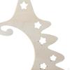 5 Pieces Christmas Tree Crafts Graffiti Unfinished Tabletop Decor DIY Wooden