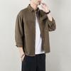 Autumn New Men's Shirt Long-sleeved Casual Loose Cotton Washed Shirt Men's Work Jacket