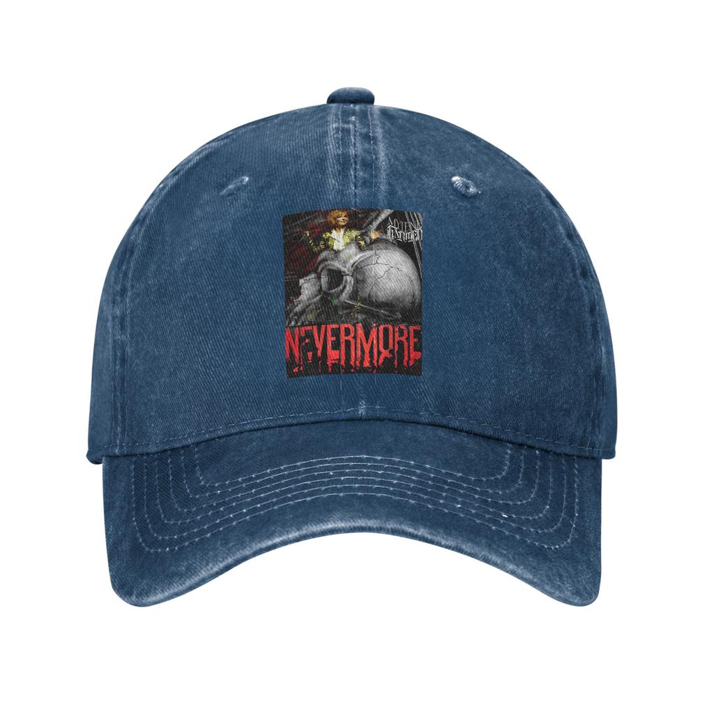 Nevermore Skeleton Mylene Farmer Denim Cap Casual Baseball Caps Adjustable Hat Summer Unisex Baseball Hats