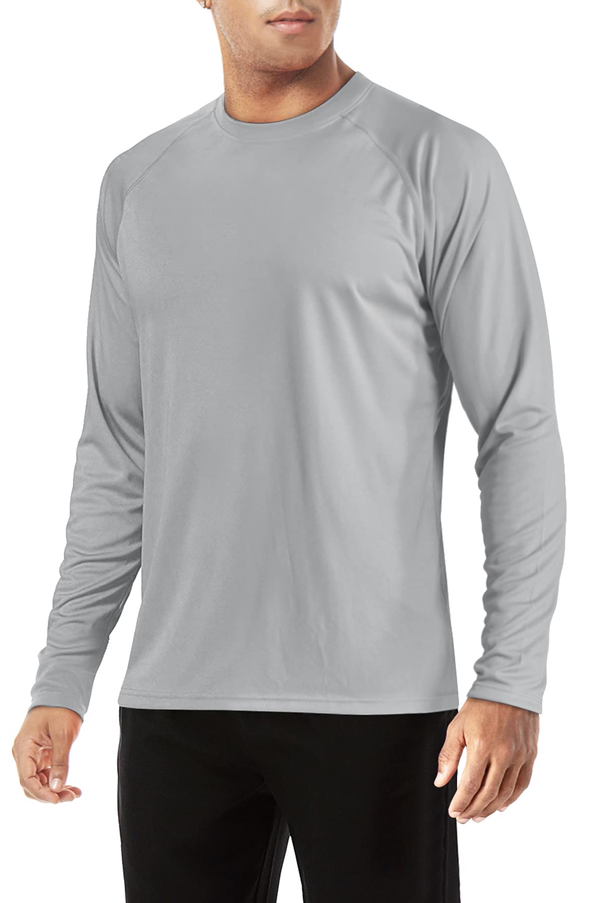 

Rash Four Stretchable Long Sweat Quick Crew UV Light 2XL [TACVASEN] Мужская защита, для бега, сезоны, футболка, рукав, спортивная одежда, однотонная, впитывающая,