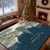 Christmas Style Big Living Room Rugs Home Decoration Luxury Bedroom Carpet Cartoon Washable Mat for Lounge Floor Rug Dining Room