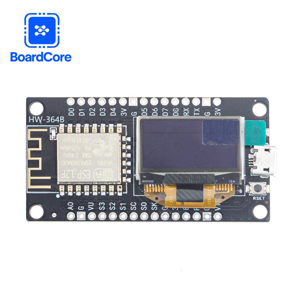 NodeMCU ESP8266 WiFi Display Development Board with 0.96 Inch OLED Display CH340G ESP-12F WiFi Module TYPE-C USB for Arduino