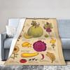Summer In Stardew Valley Fuzzy Blankets Plant Illustration Vintage Throw Blanket for Home 200x150cm Lightweight