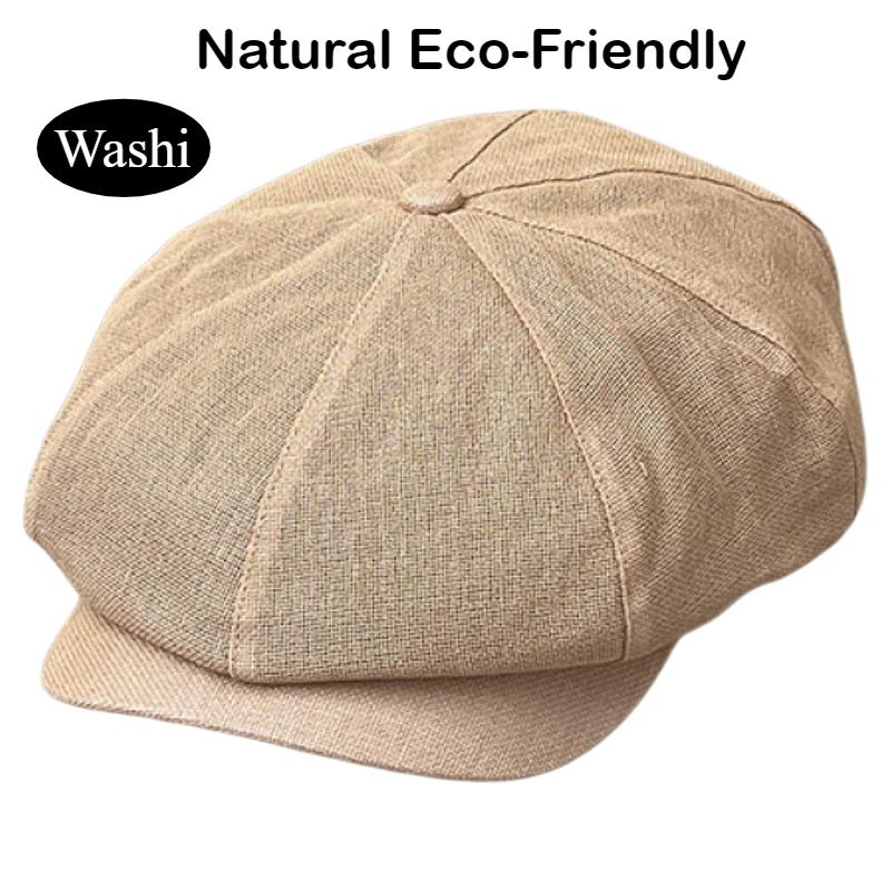 Gorra de Heraldo Washi Ecológica Natural Unisex Ligera Protección Solar Diseño Transpirable Camping Exterior Boina Ajustable