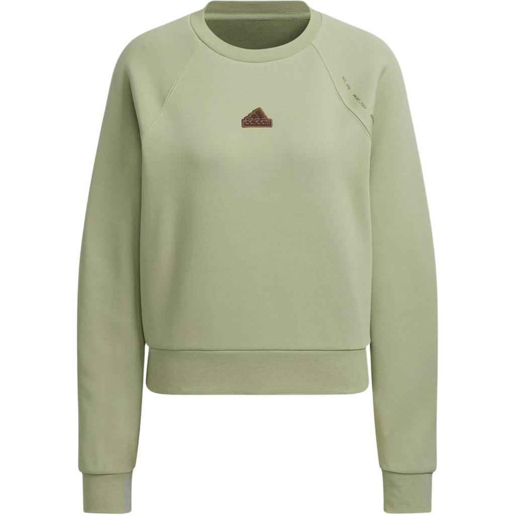adidas Tech Crewneck Sweatshirt Women Sweatshirt Tent-Green JJ1573