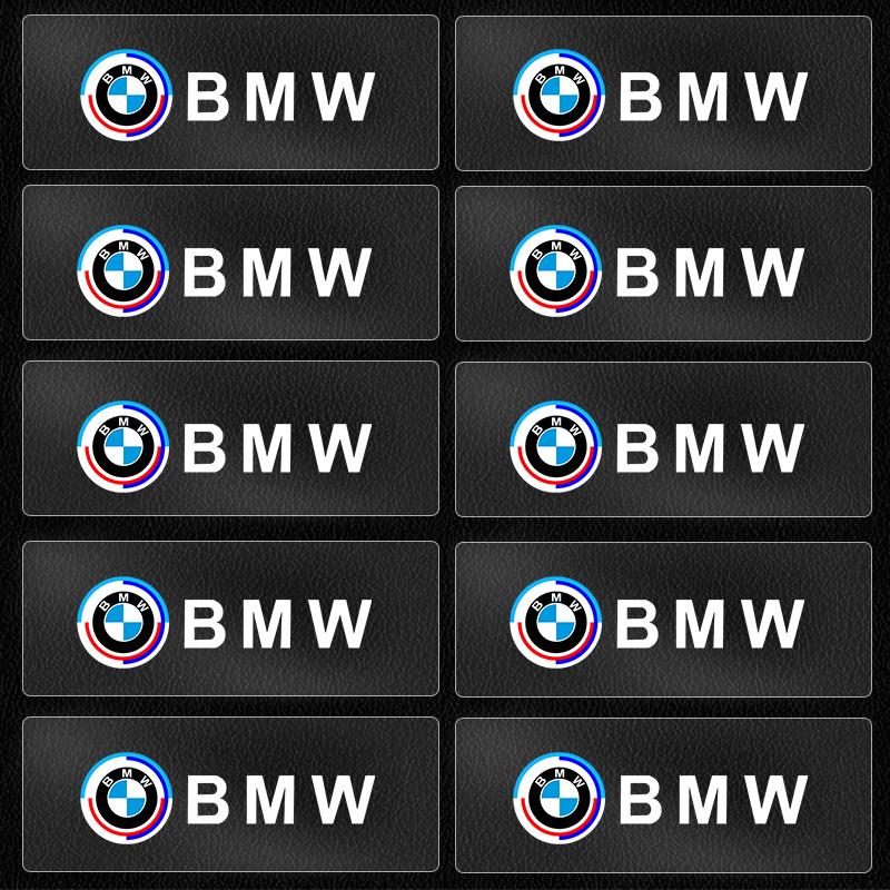 YMZP2 5/10pcs Car Creative Stickers Interior Decoration Decal Emblem For BMW 50th Anniversary E46 E90 F10 F30 G20 X1 X3 X5 Performance